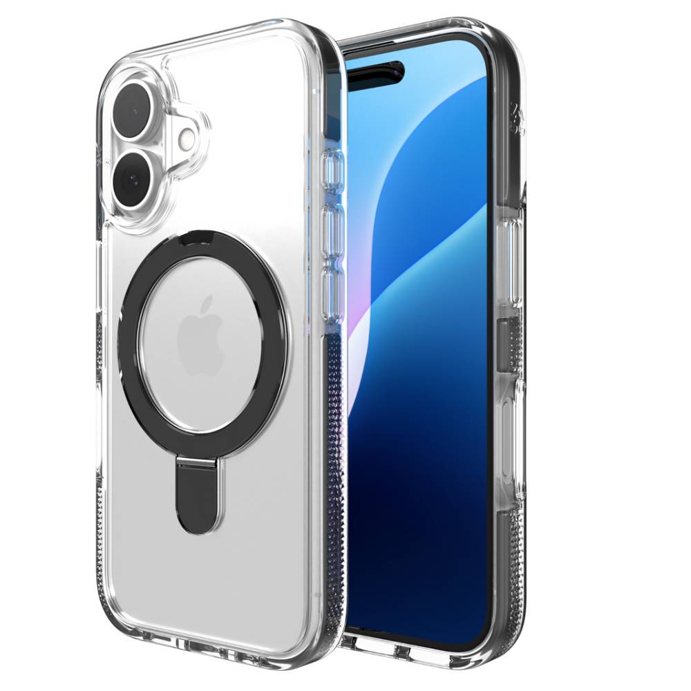 ZAGG Santa Cruz Snap Ring Stand Case (Suits iPhone 16) – Clear - Pop Phones, Australia