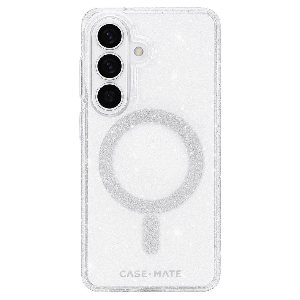 Case-Mate Sheer Twinkle Silver Magnet Case (Suits Galaxy S26 Plus) - Pop Phones, Australia