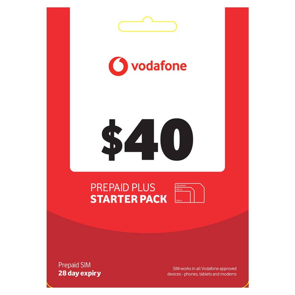 Vodafone $40 Prepaid Eco-SIM - Pop Phones, Australia
