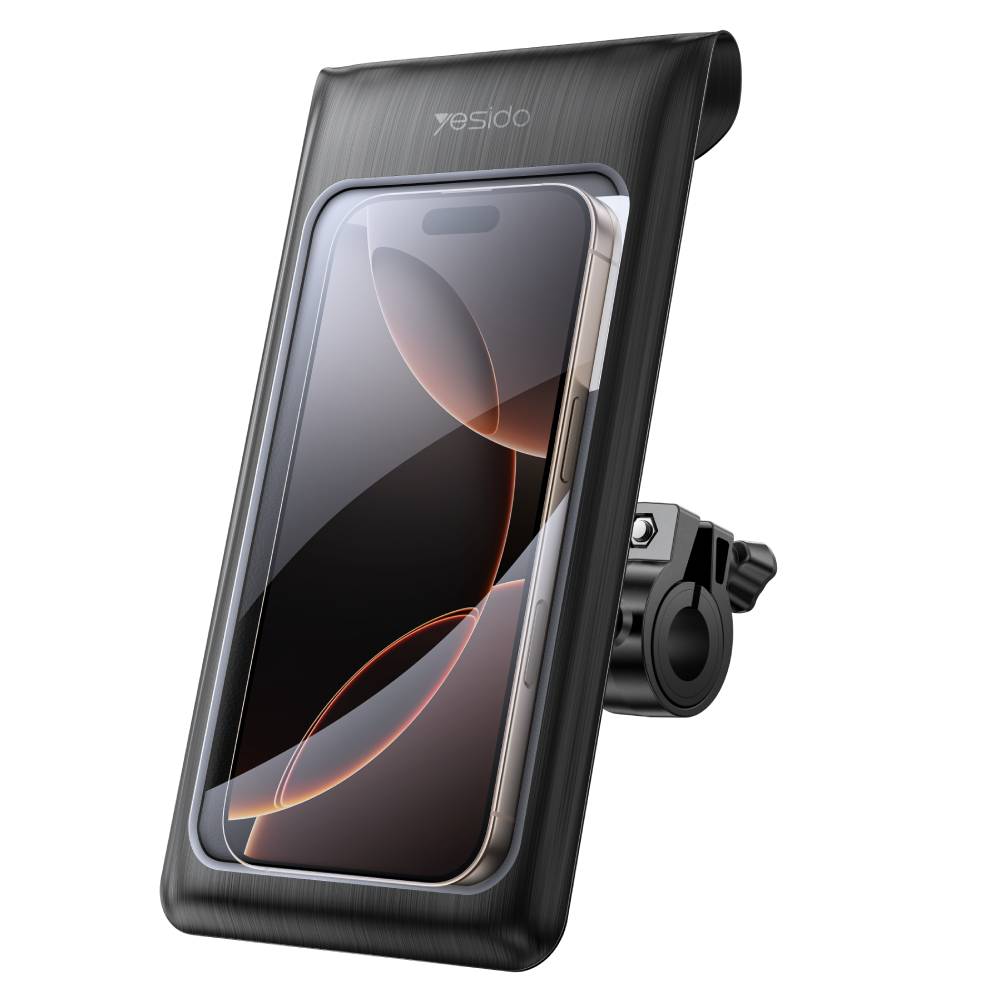 YESIDO WATERPROOF HOLDER Bicycle Handlebar Mount 360 Rotation Holder Suitable (Black) (C333) - Pop Phones, Australia